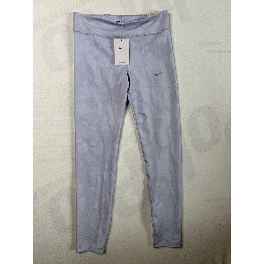 Nike Dri Fit High Rise Full Length Womens Leggings NWT Purple Camo size XL